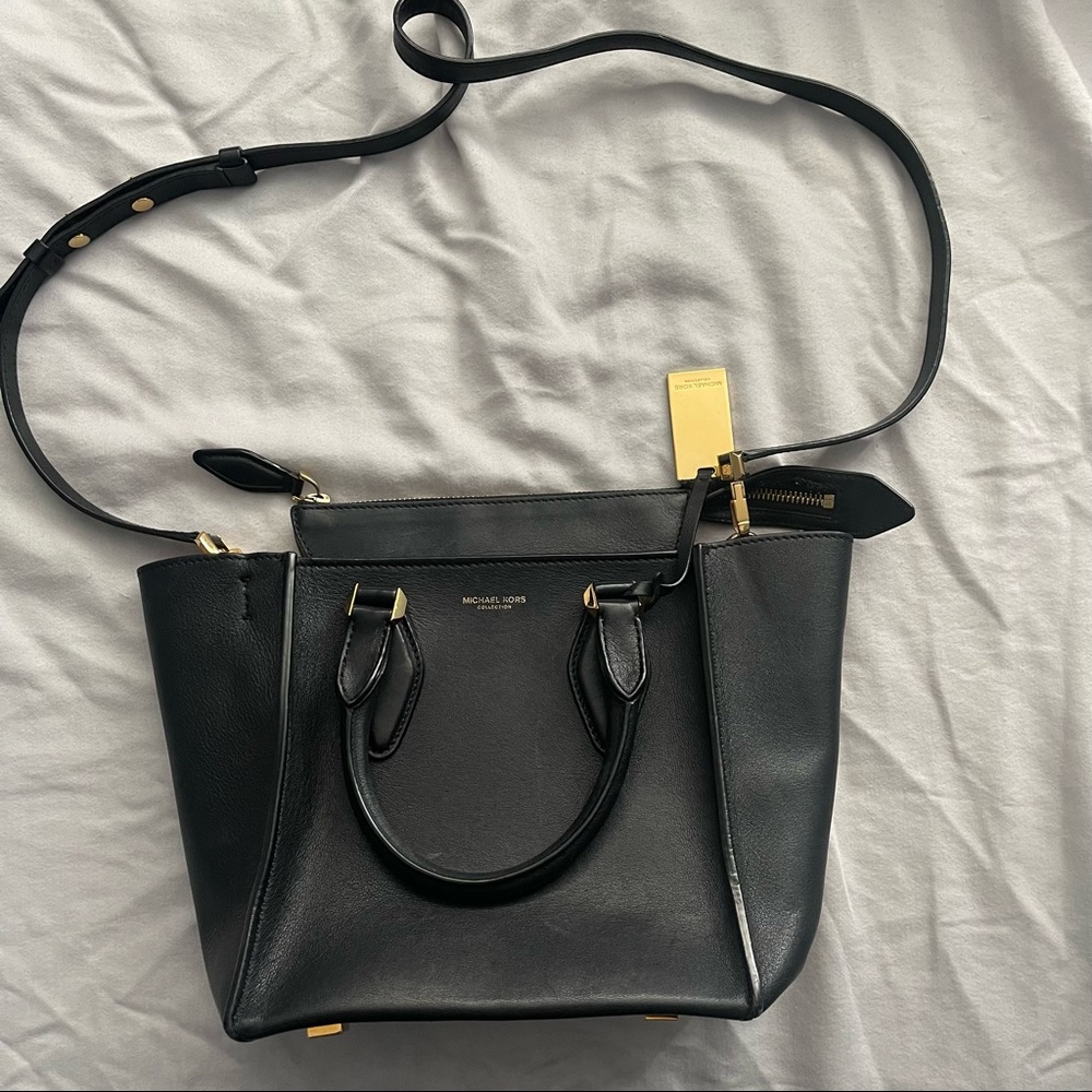 Michael Kors Collection Gracie - Black, Small Crossbody bag